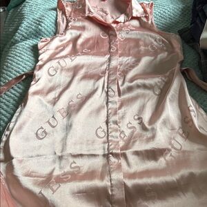 Guess Light Pink Satin dress